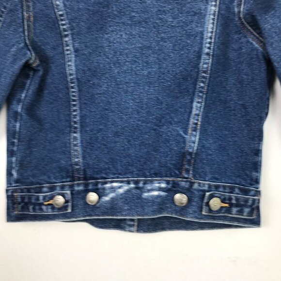 Furst of a Kind Vintage Distressed Trucker Style Denim Jacket - Size Small - Picture 3 of 14